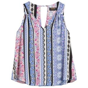 Renee C | Caitie Keyhole Sleeveless Tank Sz M EUC